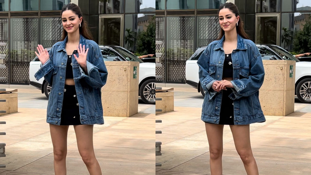 Ananya Panday promoting her web series Call Me Bae