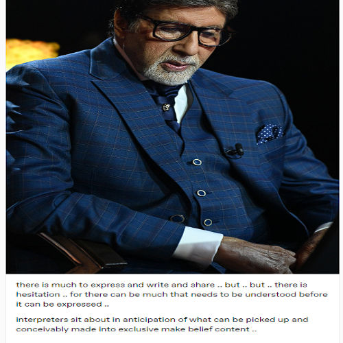 Amitabh Bachchan's post