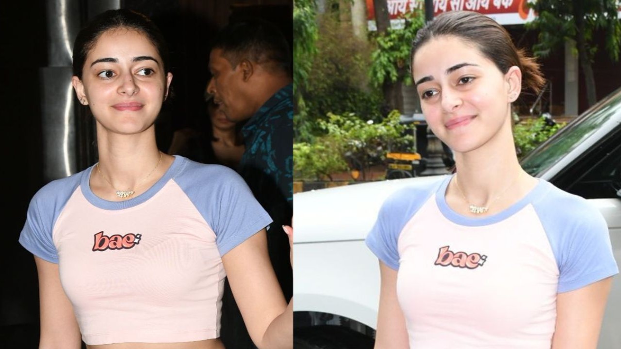 Ananya Panday's laid-back look proves denim shorts and crop tops are Gen Z fashion staples (PC: Viral Bhayani)