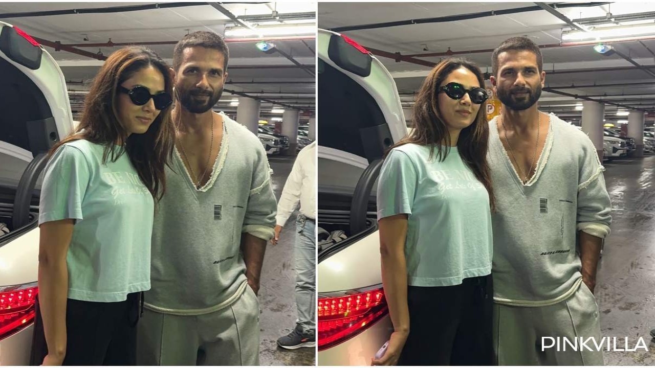 WATCH: Shahid Kapoor and Mira Rajput pose in style as they return from London vacation