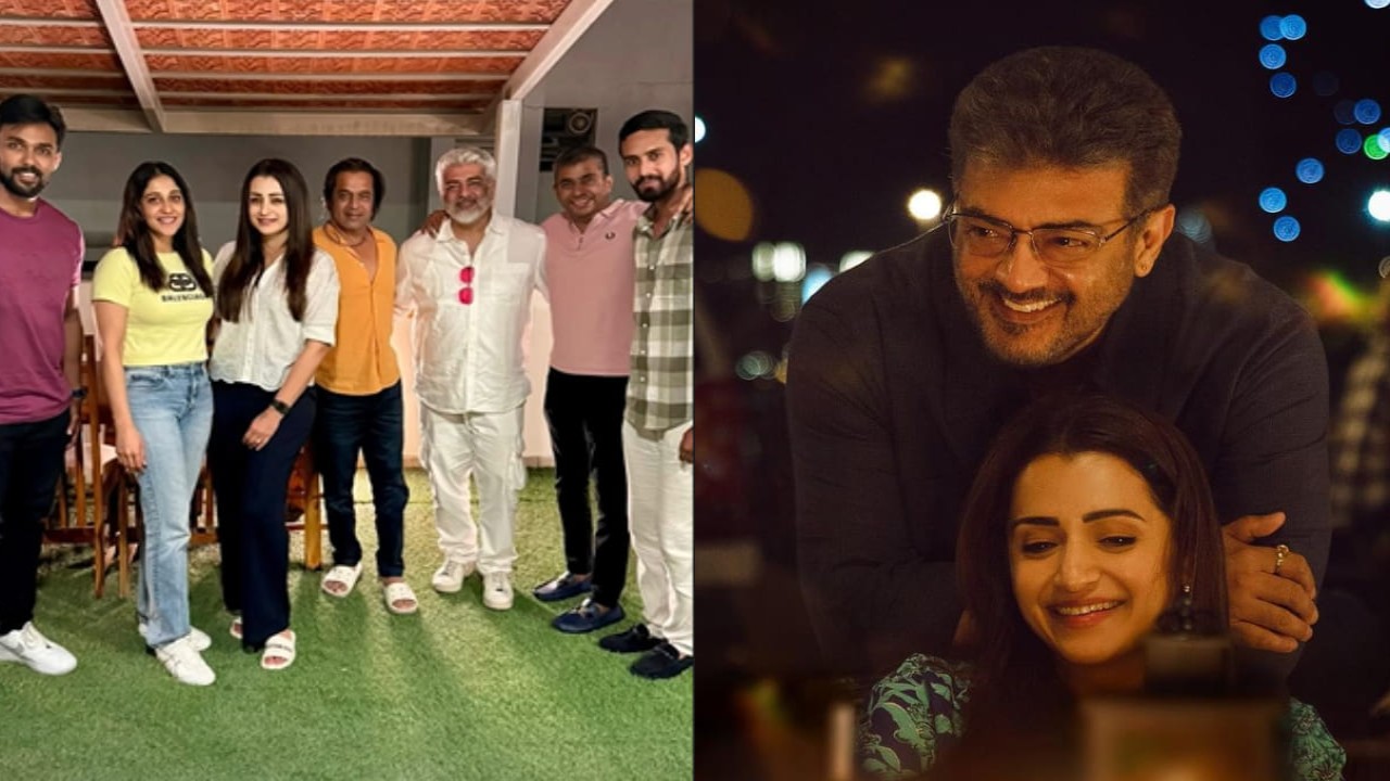 Trisha Krishnan shares BTS photos with Ajith Kumar and team from sets of Vidaa Muyarchi: 'Just surrounded by some..'