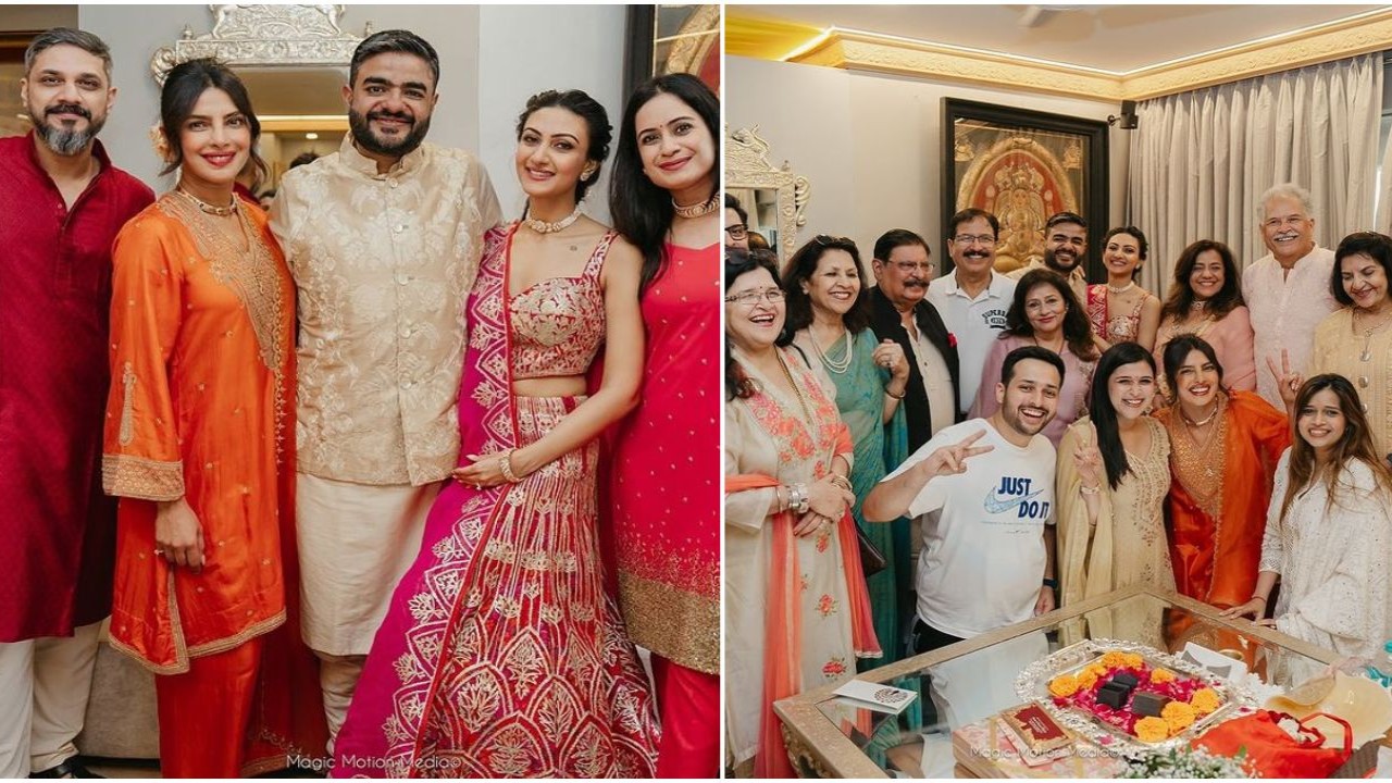 Priyanka Chopra's new PICS from brother Siddharth-Neelam Upadhyaya's hastakshar and engagement ceremony are all about family love