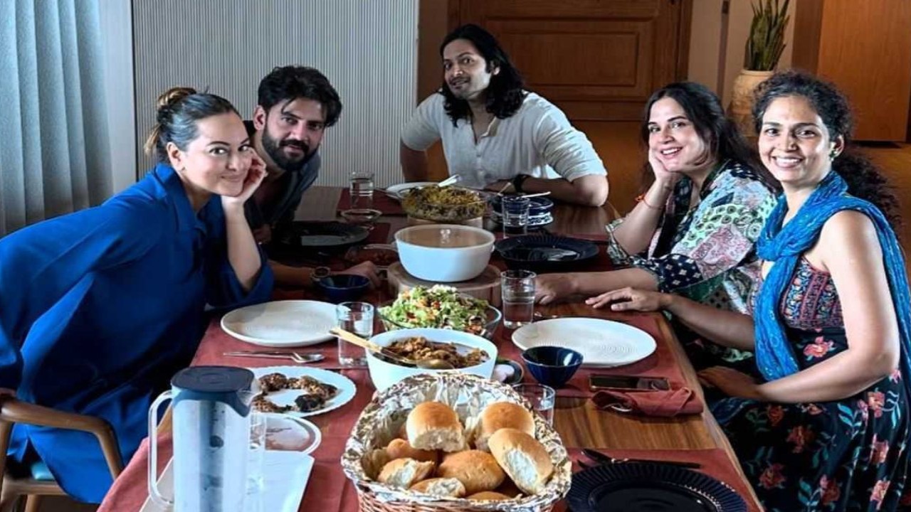 Sonakshi Sinha-Zaheer Iqbal enjoy Sunday with new parents Richa Chadha-Ali Fazal; relish 'foodcoma' together