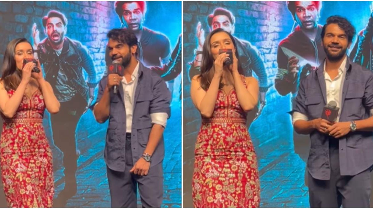 WATCH: Stree 2 stars Shraddha Kapoor and Rajkummar Rao croon Tumhare Hi Rahenge Hum on stage; netizens heap praise