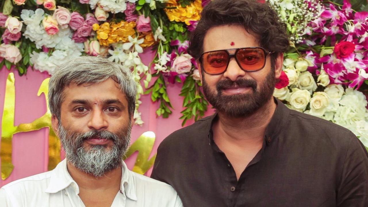 Prabhas attends the pooja ceremony for Hanu Raghavapudi’s directorial Fauji based on the Razakar movement