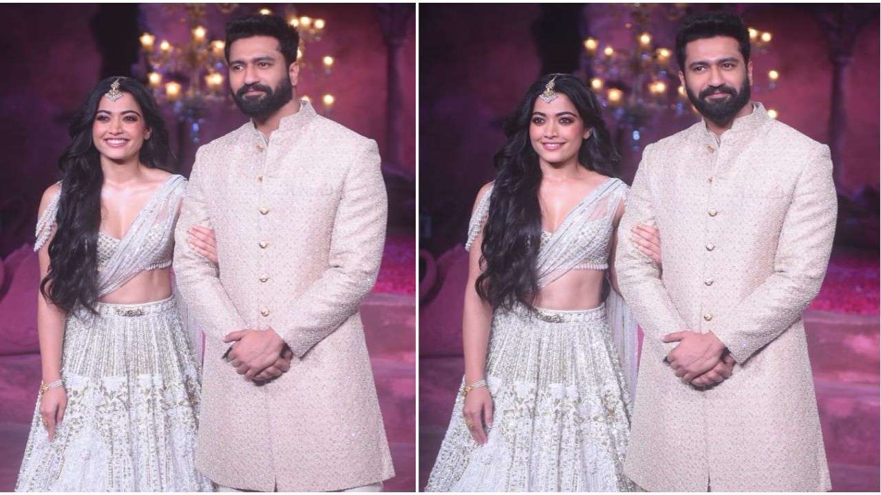 WATCH: Vicky Kaushal and Rashmika Mandanna look like a dream in white as they turn showstoppers at ICW 2024; fans gush over Chhaava duo