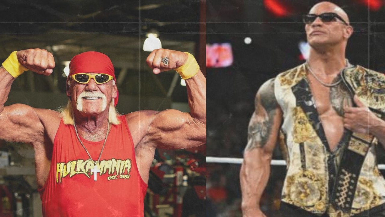 The Rock & Hulk Hogan (PC- Getty Images and Instagram)