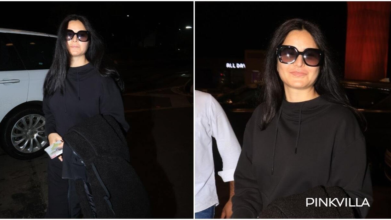 Katrina Kaif stuns in all-black look at airport; eagle-eyed fan says 'That's Vicky's hoodie'