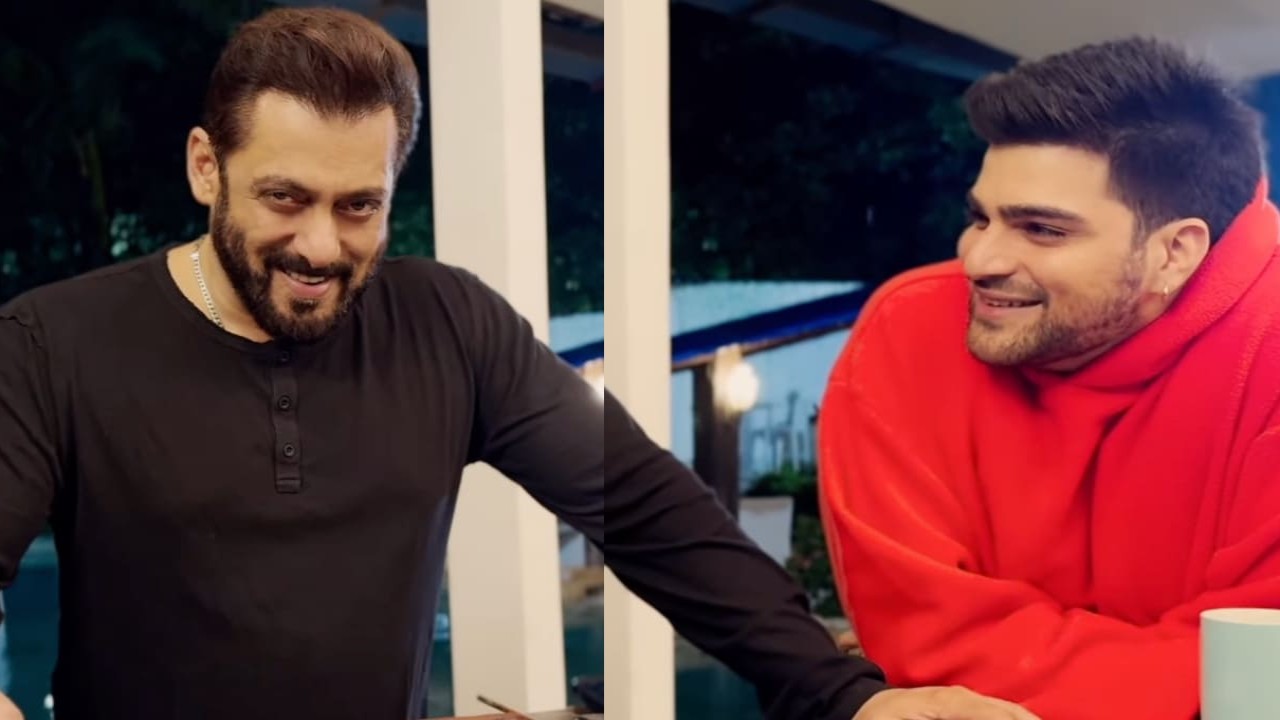 WATCH: Salman Khan laughing at nephew Ayaan Agnihotri’s rap in You Are Mine music video...