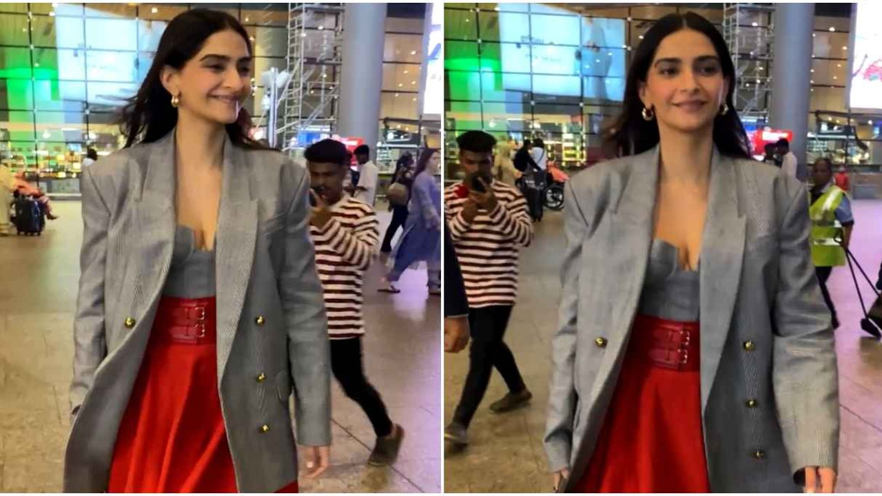 Sonam Kapoor, Alaia, Zimmerman, dior, airport, airport look, airport fashion, hot, style, fashion