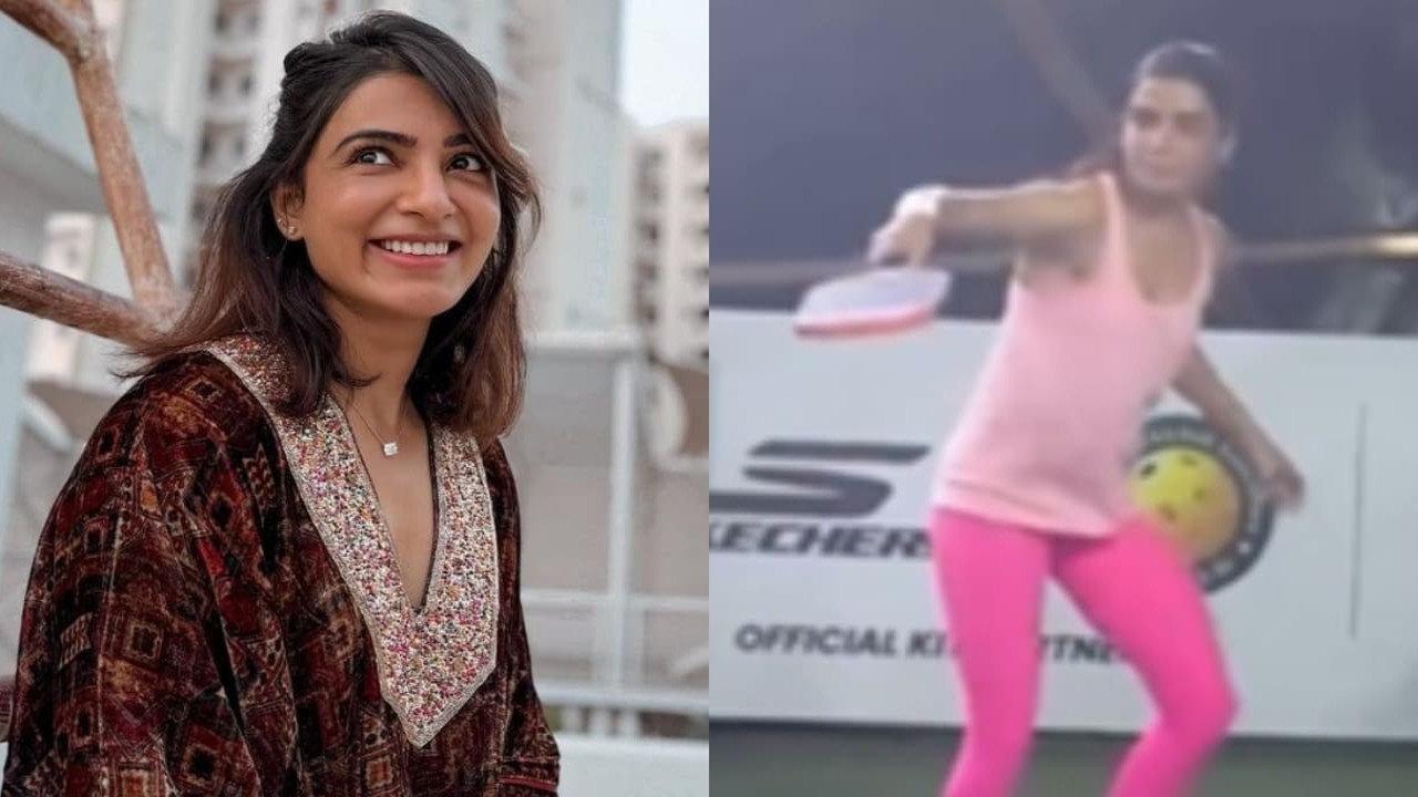 WATCH: Samantha Ruth Prabhu brings her A-game during a power-packed pickleball match