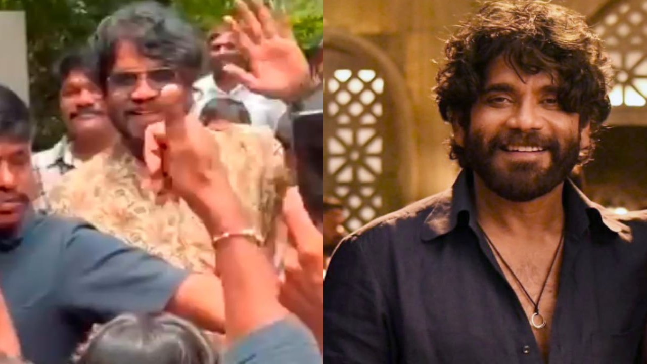 WATCH: Nagarjuna gets mobbed by his fans outside Akkineni bungalow on 65th birthday