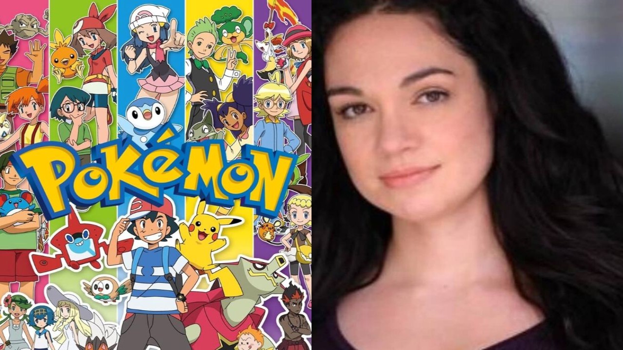 Pokemon poster (CC: IMDb) and Rachael Lillis (CC: Instagram)