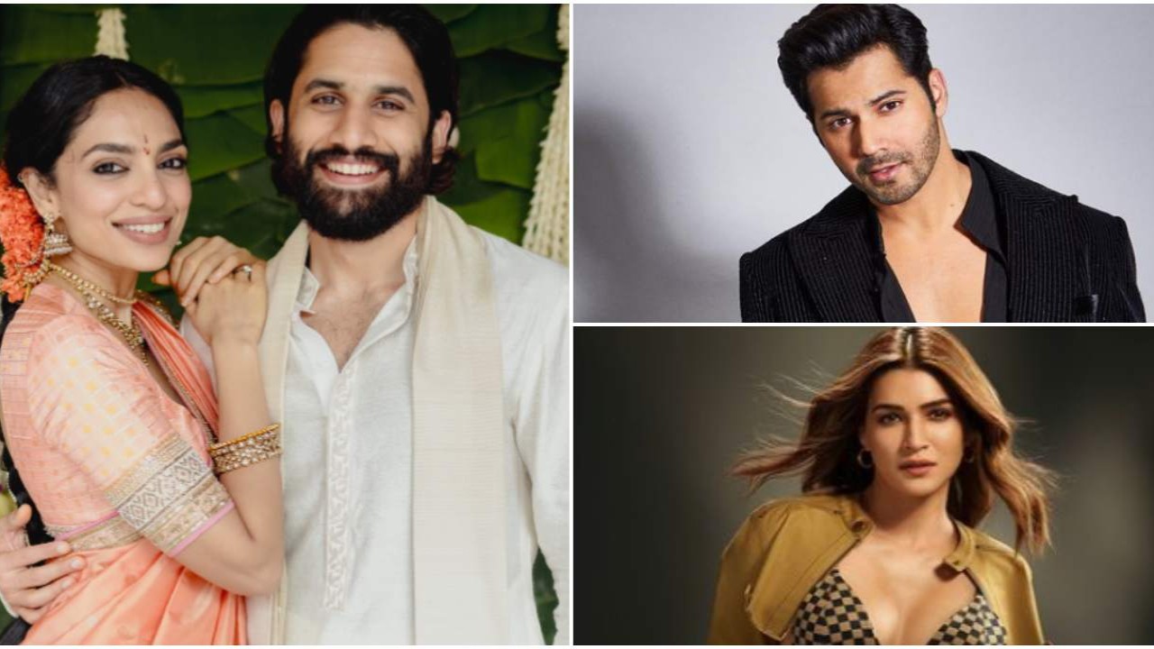 Sobhita Dhulipala drops engagement PICS with fiancé Naga Chaitanya; Varun Dhawan, Kriti Sanon and other Bollywood stars shower love