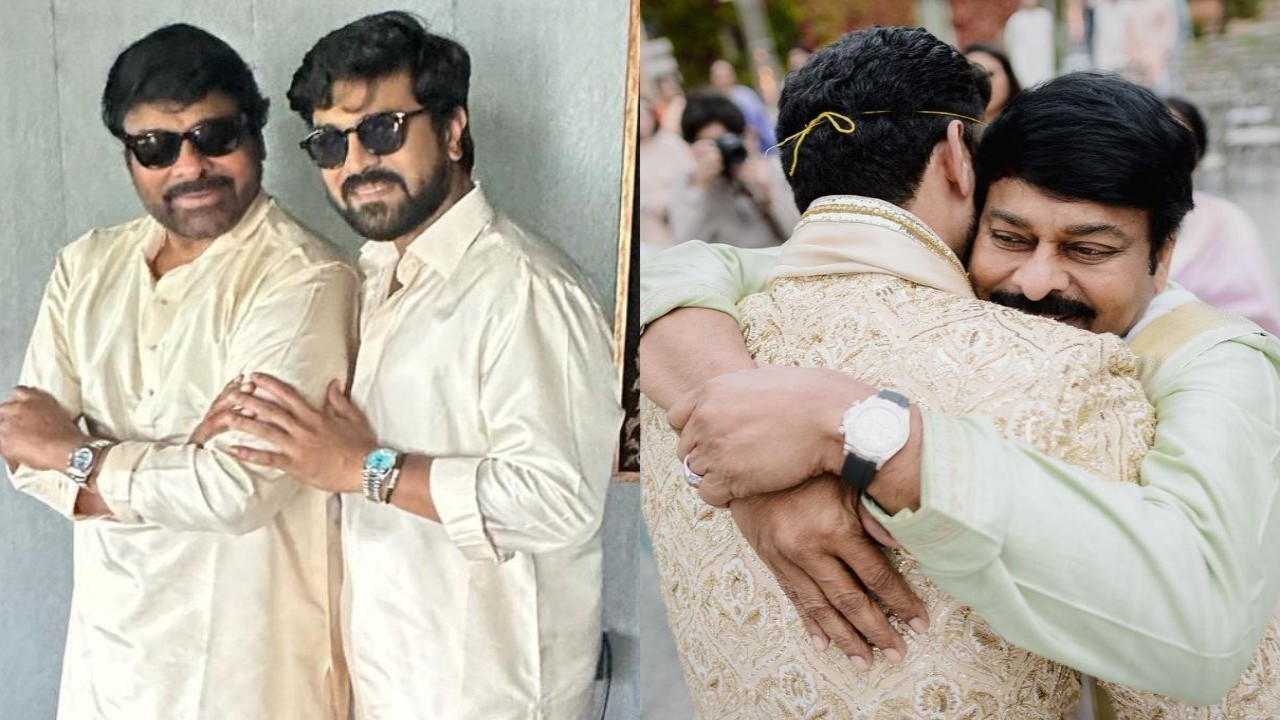 Ram Charan shares heartwarming pic with dad Chiranjeevi