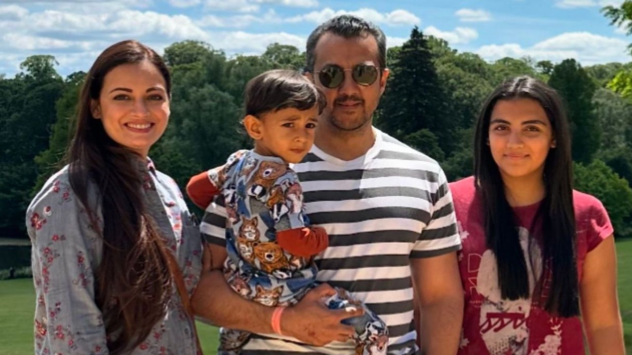 Dia Mirza drops UNSEEN pics with son Avyaan, daughter Samaira to celebrate husband Vaibhav Rekhi’s birthday; Pens heartfelt note ‘You work too hard’