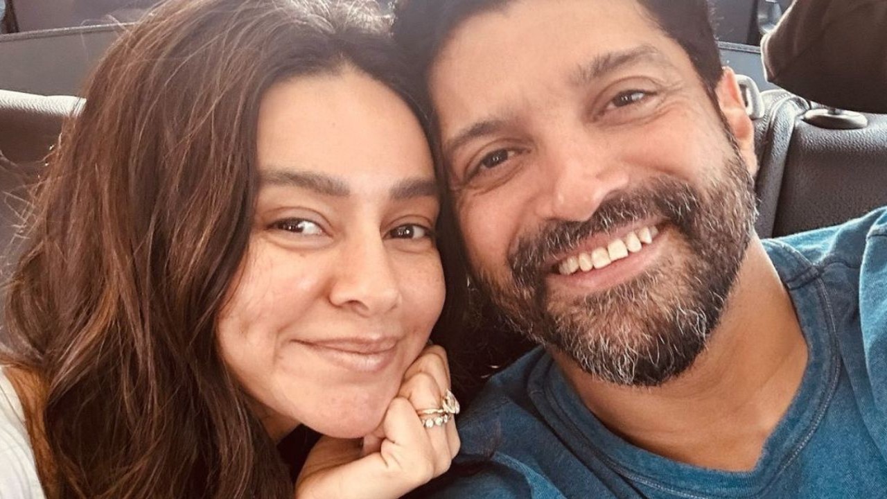 Farhan Akhtar's hilarious birthday wish for 'Shu' Shibani Akhtar is every husband of a stylish wife who is far away from fashion: 'Love you more...'