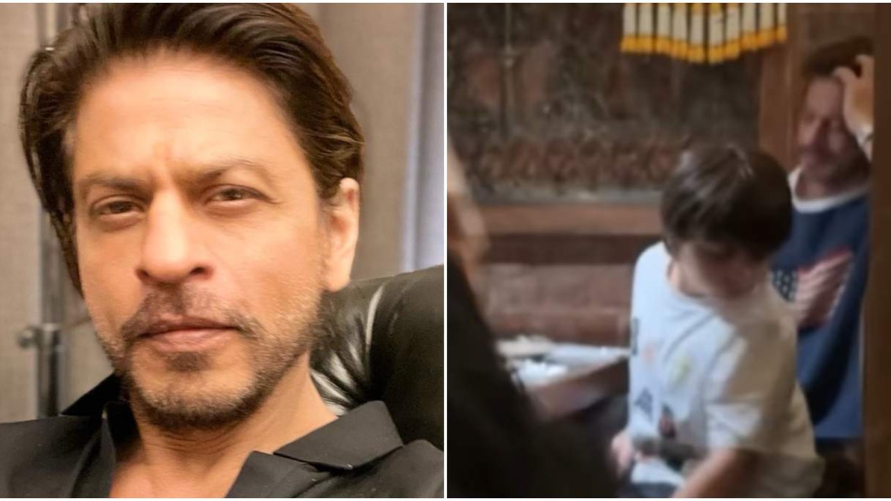 Shah Rukh Khan with son AbRam