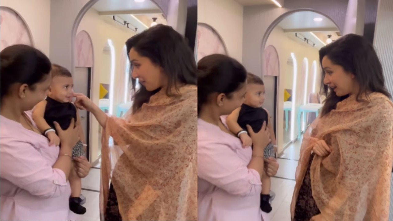 Shraddha Kapoor making a baby smile with her adorable Marathi accent is the cutest thing on Internet today; WATCH