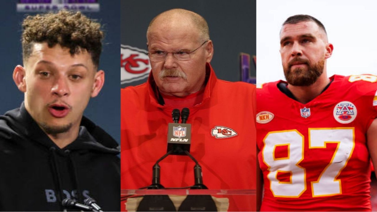 Watch: Andy Reid Caught Being Hilariously Unimpressed by Patrick Mahomes'  Viral Behind the Back Pass to Travis Kelce | PINKVILLA