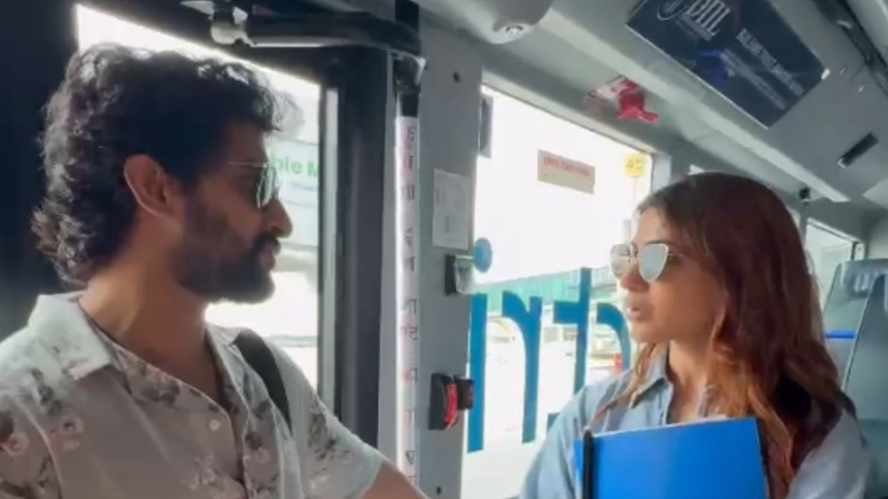 WATCH: Nani bumps into former co-star Samantha Ruth Prabhu en route to Mumbai; the duo has a heartfelt conversation