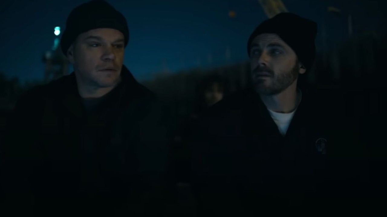 Matt Damon And Casey Affleck in The Instigators (via Youtube/Apple TV)