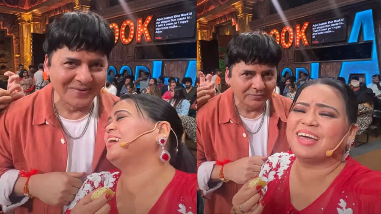 Sudesh Lehri makes THIS unexpected request from Bharti Singh as the latter ties him rakhi on Laughter Chefs sets