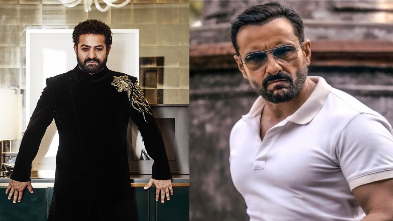 Jr NTR wishes Devara co-star Saif Ali Khan with a sweet message; makers share a tiny glimpse ahead of first look