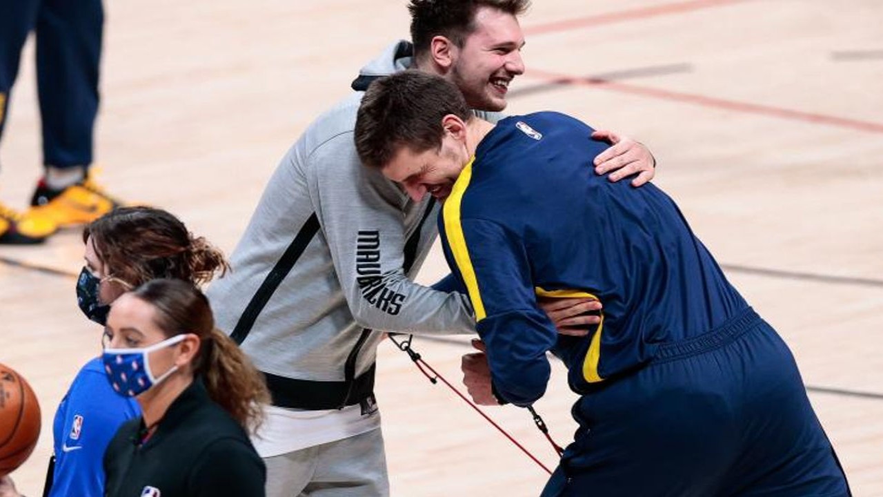 Watch: Video of Nikola Jokic joking around with Luka Doncic goes viral after Goran Dragic's farewell game