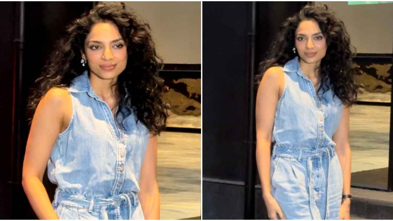 Sobhita Dhulipala, engagement, jumosuit, denim jumpsuit, denim, denim look, hot, style, fashion