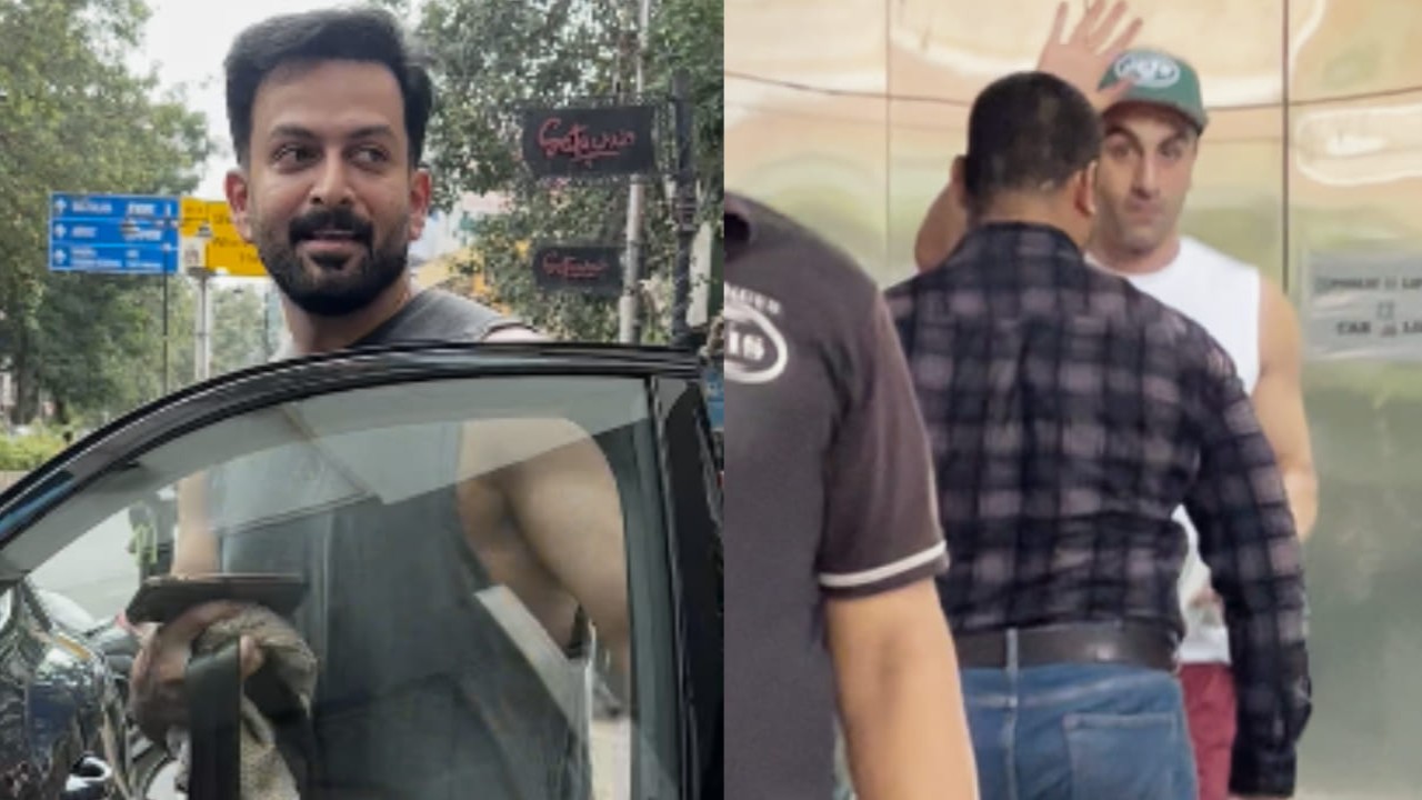 WATCH: Prithviraj Sukumaran and Ranbir Kapoor flex their post-workout look in casual and comfy attires; No, we are not drooling