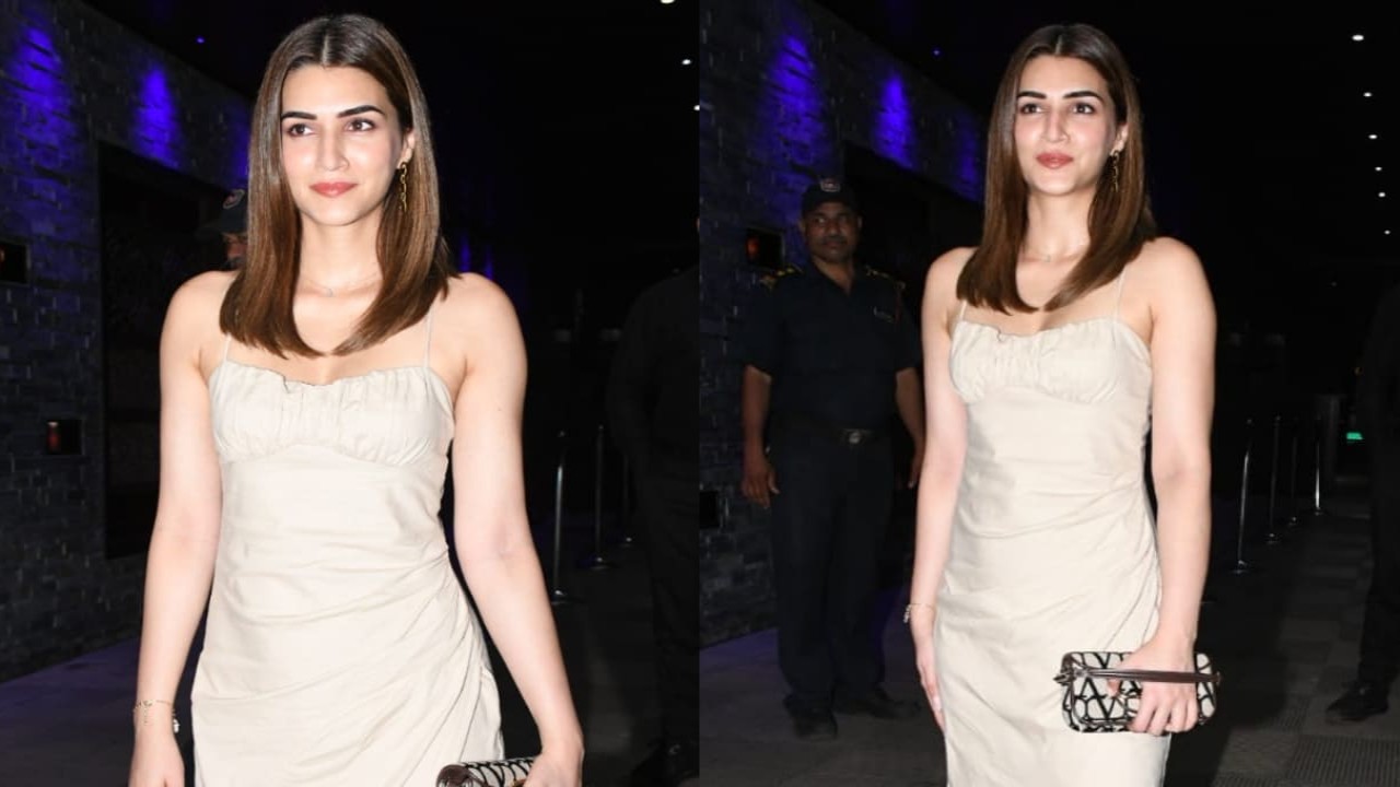 Kriti sanon in beige dress