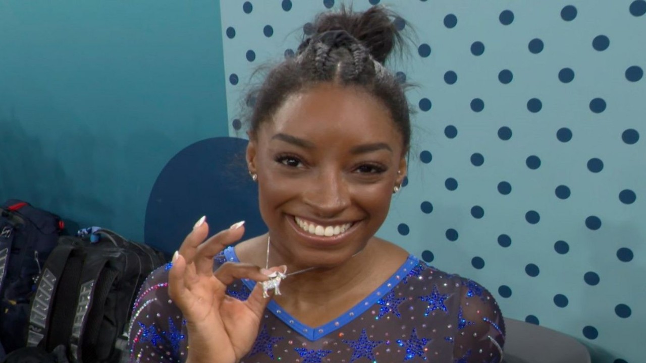 Who Gave Simone Biles GOAT Necklace? Pendant Goes Viral After Gymnastics Queen Breaks 120-Year-Old Record With 6th Olympic Gold Medal