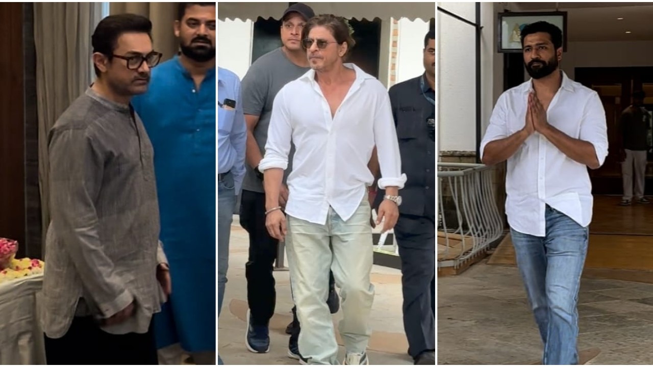 Shah Rukh Khan, Aamir Khan, Vicky Kaushal arrive at senior photographer’s prayer meet to pay their last respects; WATCH