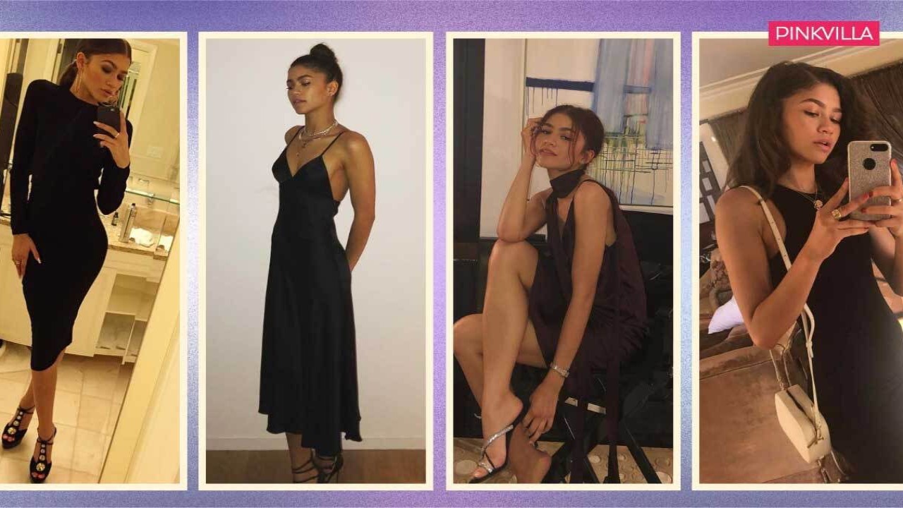 Zendaya, black, black dress, dress, hot, hollywood, style, fashion, modern look