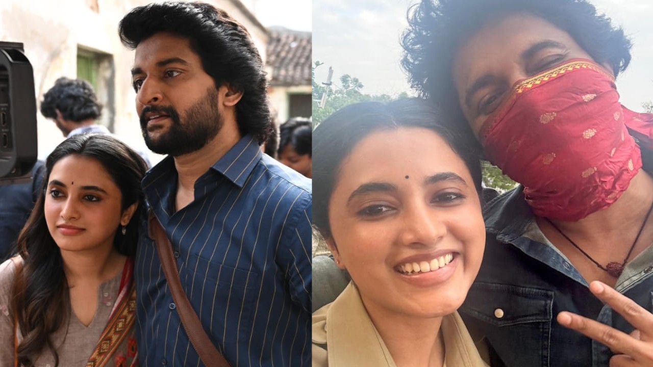 Priyanka Arul Mohan drops BTS PICS from Nani's Saripodhaa Sanivaaram; fans go gaga over Surya & Charu's chemistry