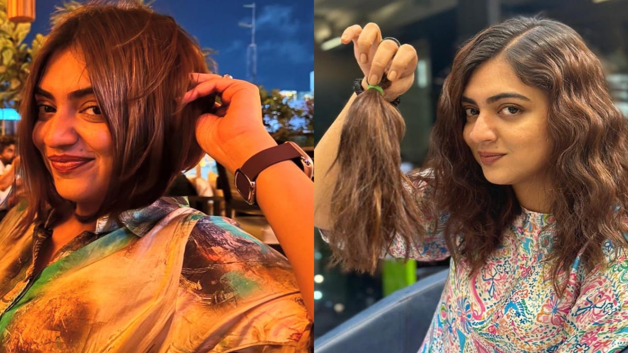 Fahadh Faasil's wife Nazriya Nazim chops her long hair; says, 'Umma’s gonna kill me'