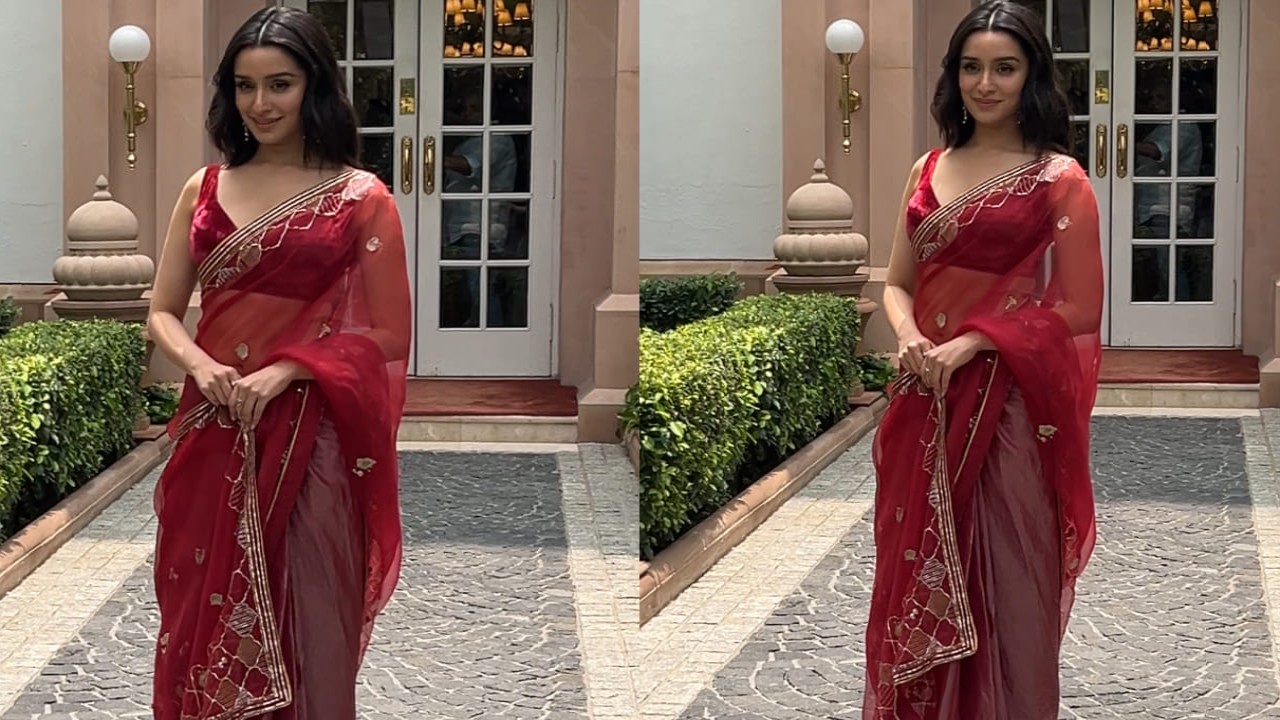 Shraddha Kapoor in red saree