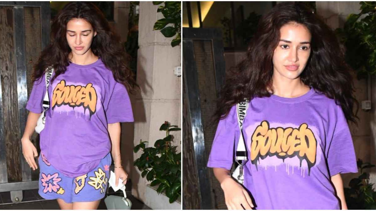 Disha Patani, Gen-z, gen-z style, gen-z look, oversized t-shirt, oversied sorts, baggy, crocs, style, fashion