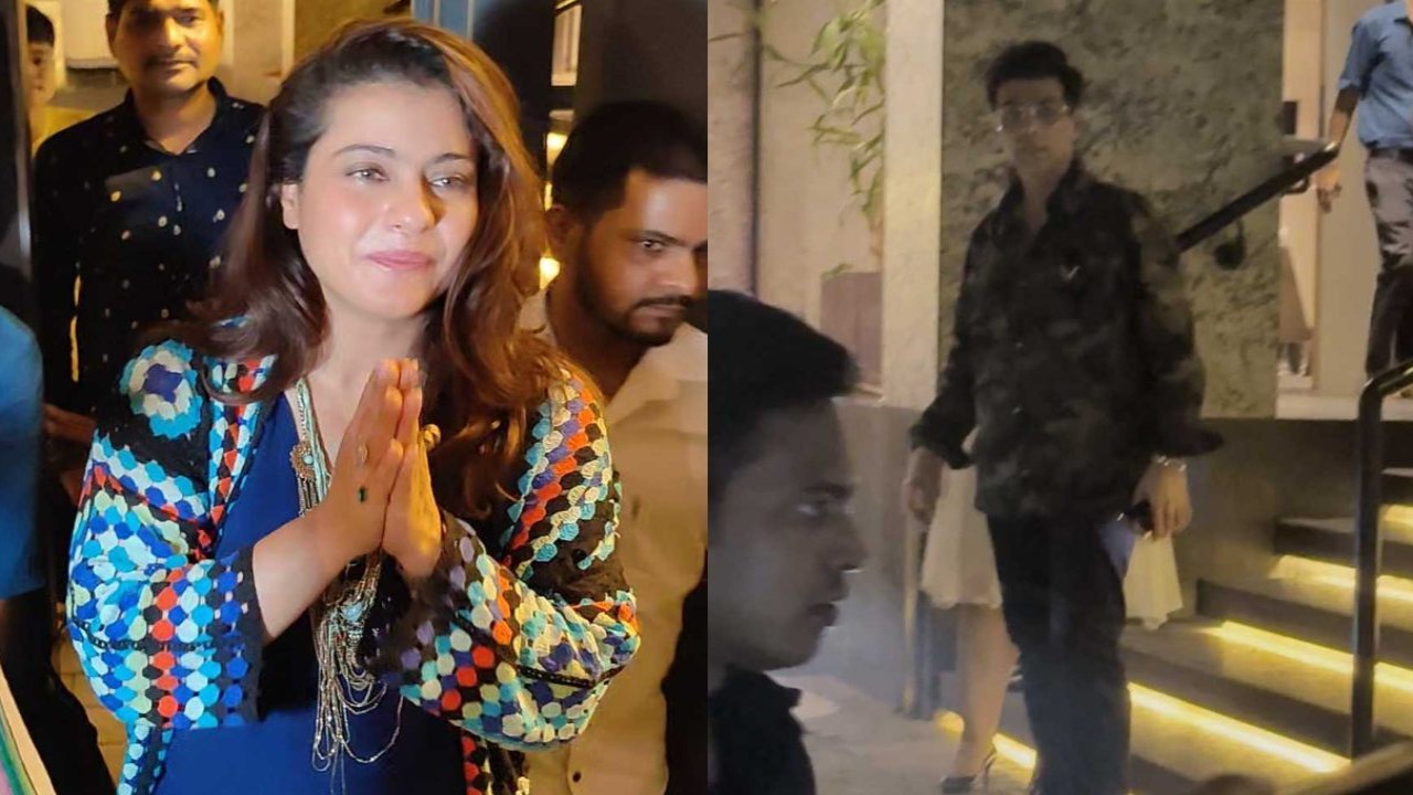 WATCH: Kajol cuts cake as she celebrates birthday with paps; Karan Johar and Manish Malhotra attend bash in style