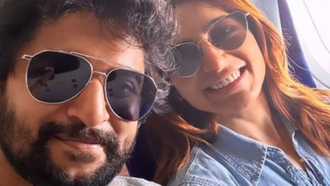 PIC: Samantha Ruth Prabhu calls Nani 'the sweetest surprise' as they cross paths en route to Mumbai, sends best wishes for Saripodhaa Sanivaaram