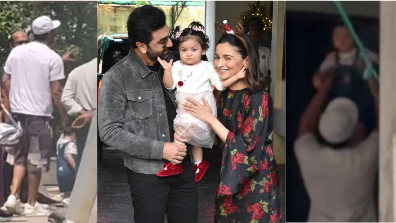 WATCH: Ranbir Kapoor and Raha visit under-construction house without Alia Bhatt; Little one grabs attention for her fashionable look