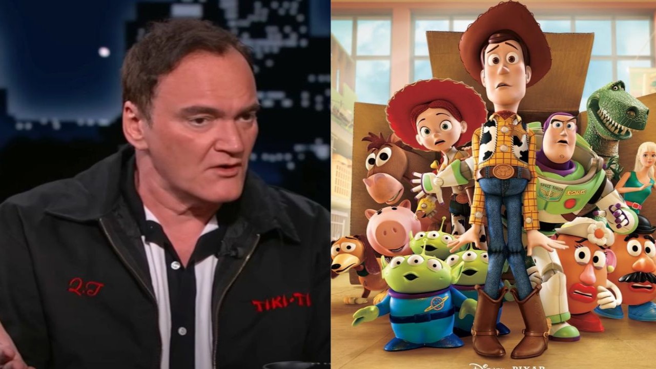 Quentin Tarantino (CC: YouTube/Jimmy Kimmel Live) AND Toy Story 3 (CC: IMDb)