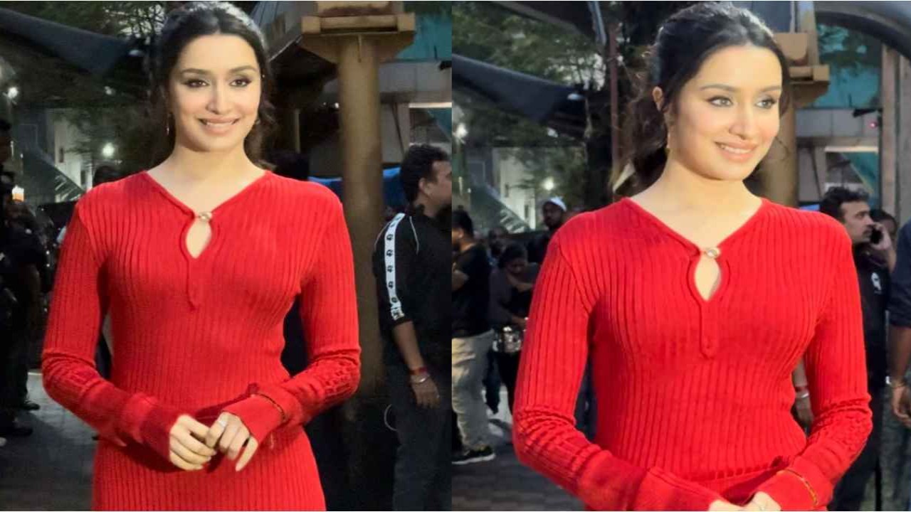 Shraddha Kapoor, Dress, maxi dress, red dress, long dress, body-hugging, hot, sexy, bollywood, style, fashion