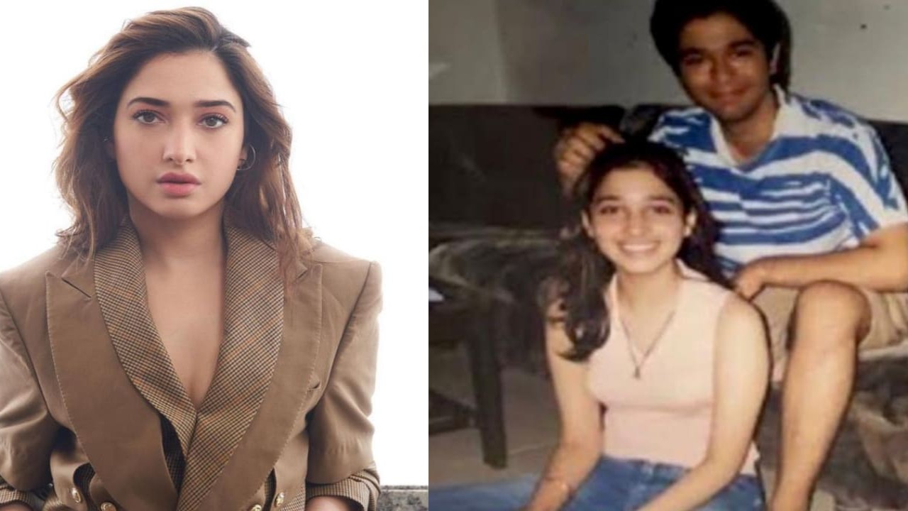 'Pamper me soon': Tamannaah Bhatia shares throwback PIC with her brother Anand wishing him on Raksha Bandhan