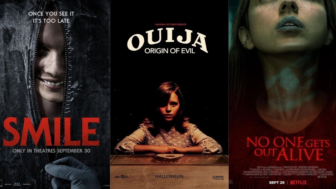 Smile, Ouija: Origin of Evil and No One Gets Out Alive (Photo Credits: IMDb)