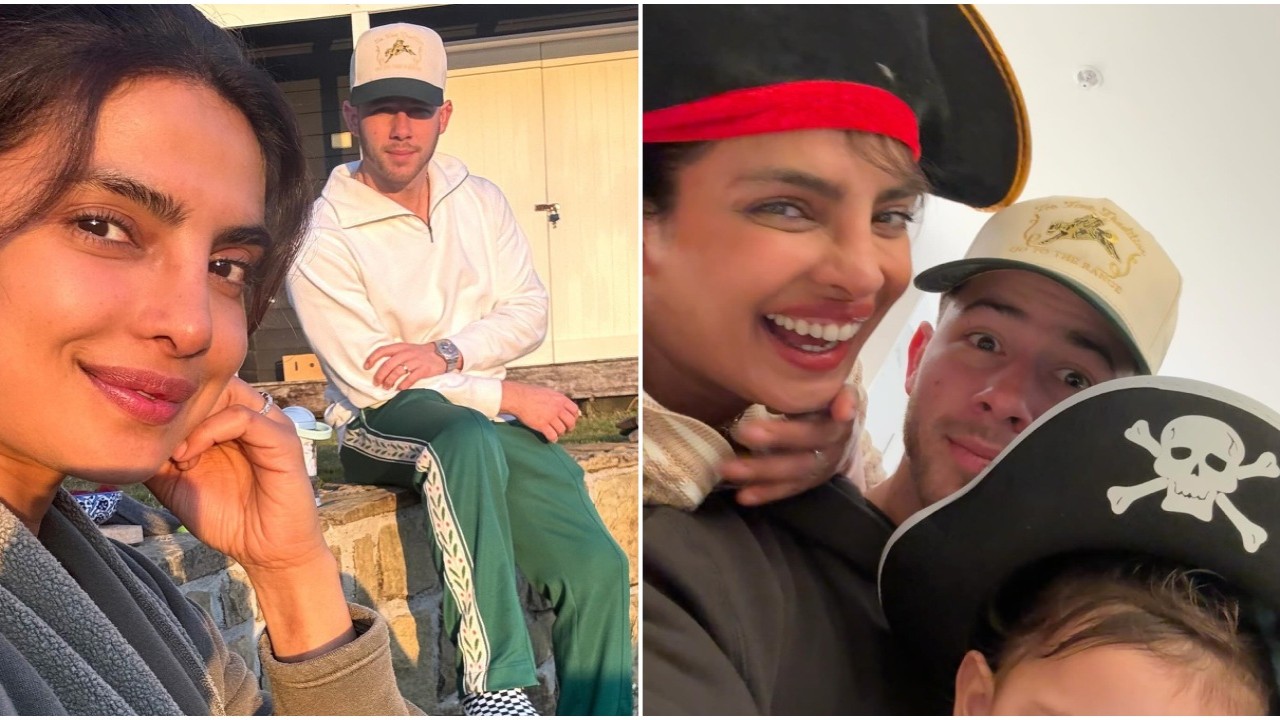 Priyanka Chopra’s husband Nick Jonas asks Malti Marie to ‘give mumma a big hug’ as she wraps The Bluff; don’t miss their pirate selfie