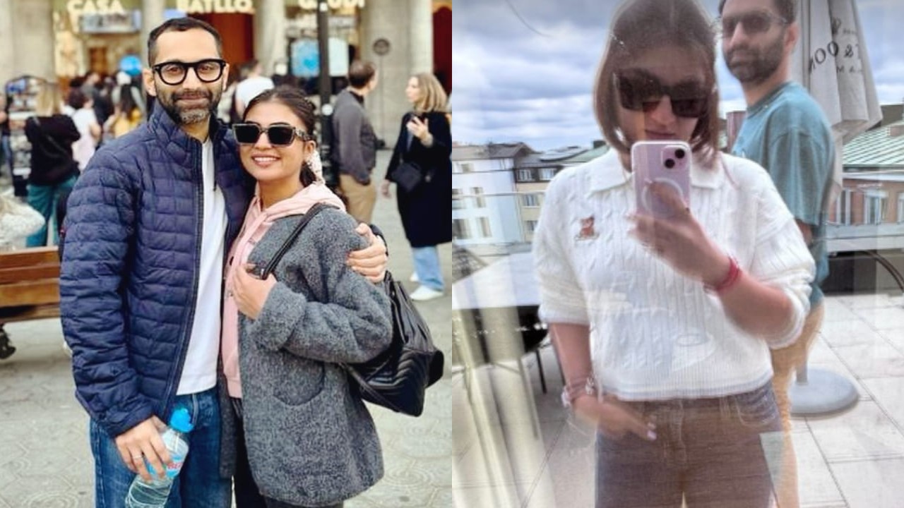 Fahadh Faasil photobombs wife Nazriya Nazim's mirror selfie and it's imperfectly perfect