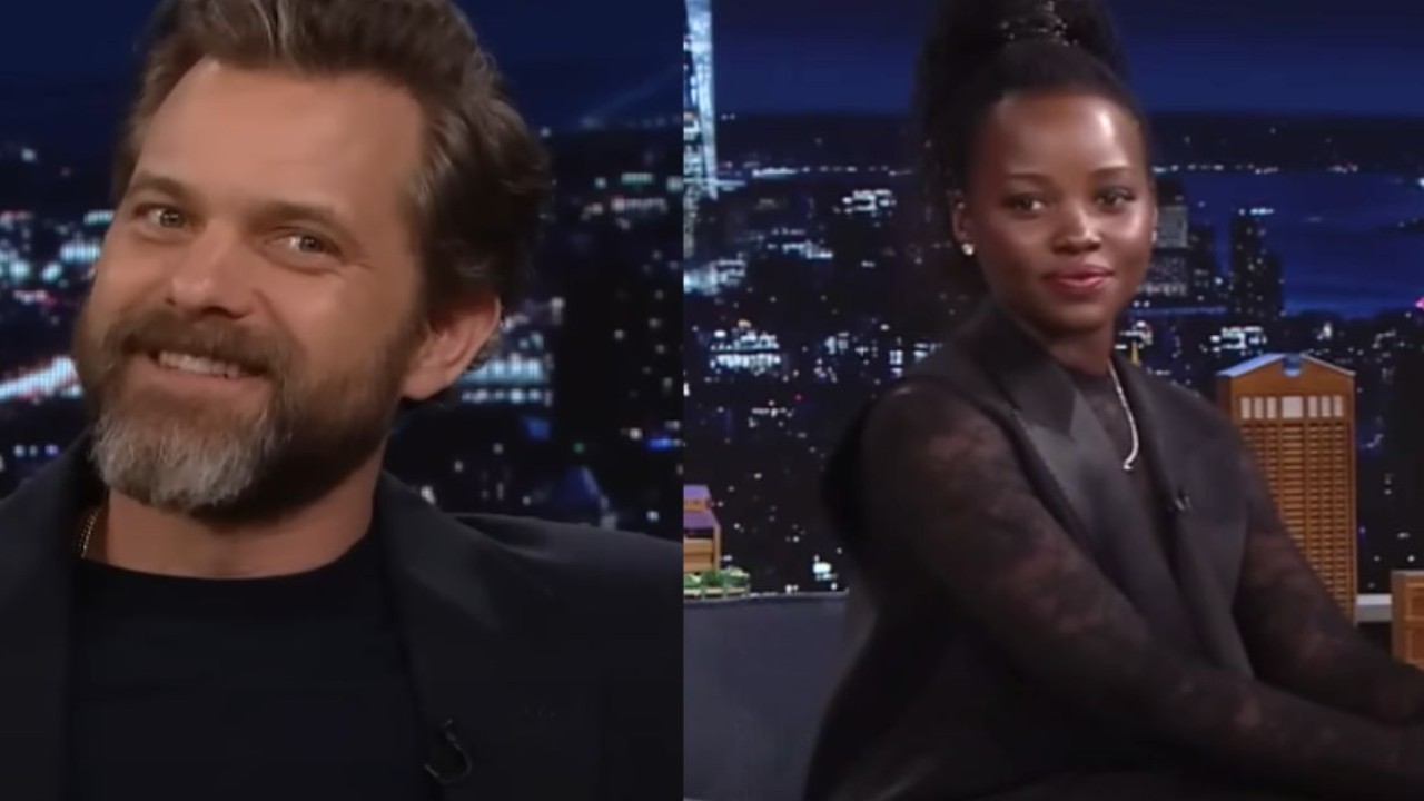 Lupita Nyong'o and Joshua Jackson (Images via YouTube/The Tonight Show Starring Jimmy Fallon)