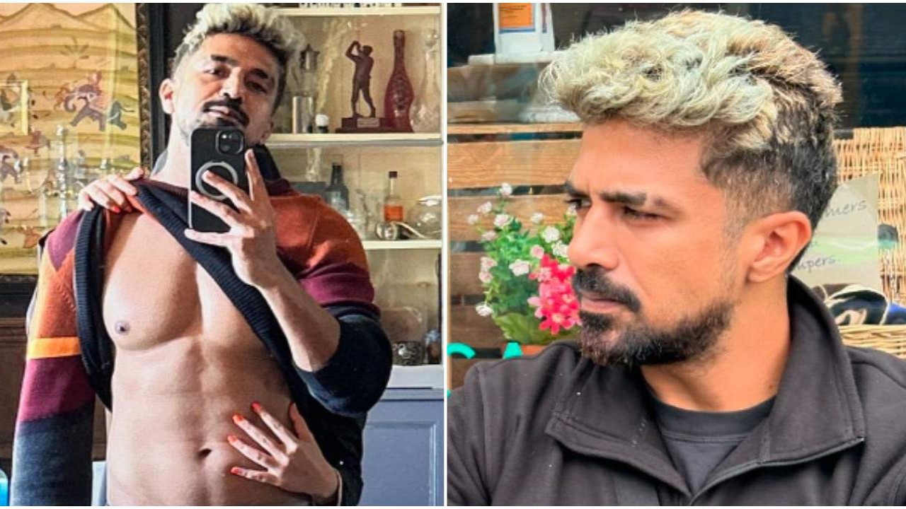 Kakuda actor Saqib Saleem flaunts abs in latest PIC with mystery girl; fans ask 'Ye haath kiske hain'